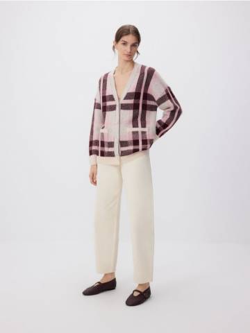 Reserved - Кардиган на ґудзиках - різнобарвний - 073GH-MLC