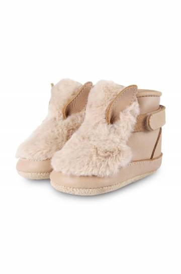 Обувь для новорождённых Donsje Richy Booties Fluffy Bunny цвет бежевый 1033808 Обувь для новорождённых Donsje Richy Booties Fluffy Bunny цвет бежевый 1033808