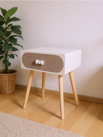 Приліжкова тумба - бежевий