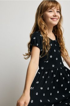 Reserved - Сукня з візерунком - чорний - 327IB-99P