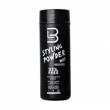 Пудра для укладки волос Level3 Styling Powder Dust черная, сильной фиксации, 30 г Пудра для укладки волос Level3 Styling Powder Dust черная, сильной фиксации, 30 г
