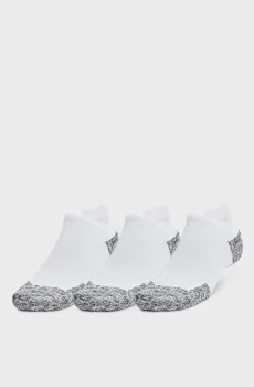 Белые носки (3 пары) UA AD Run Cushion 3pk NS Белый 31.5-36.5 Under Armour 1387044-100