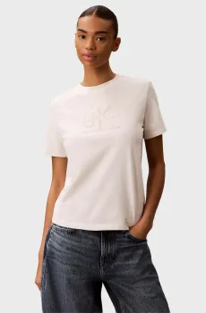 Женская белая футболка SS BABY TERRY HERO Белый XS Calvin Klein Jeans LV047G829G