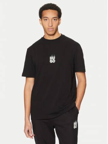 HUGO Футболка Dalsar 50530434 Чорний Relaxed Fit HUGO Футболка Dalsar 50530434 Чорний Relaxed Fit
