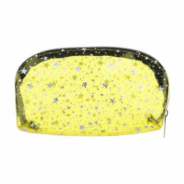 Косметичка Cosmo Shop Звезды, 17*10*7 см, прозрачно-желтая, 1 шт (CS1155Y)