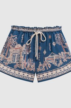 Синие шорты Acacia из льна