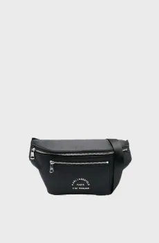 Мужская черная кожаная поясная сумка Черный ONESIZE Karl Lagerfeld 542451.815912;990