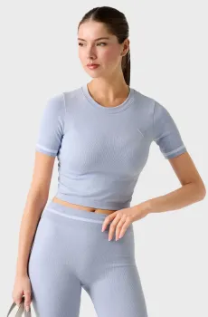 Женский голубой топ Голубой XS-S Guess V6RP02.Z4692;FBEF