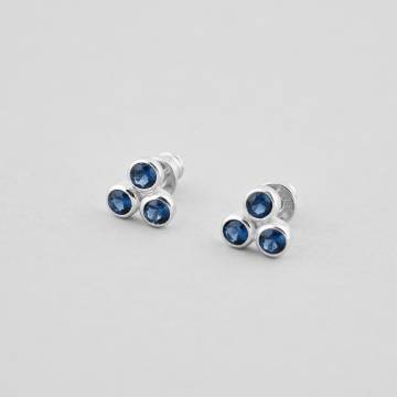 Серебряные серьги Minimal 1693-blue Серебряные серьги Minimal 1693-blue