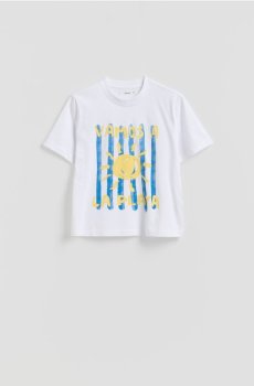 Reserved - Футболка з принтом - білий - 393HT-00C