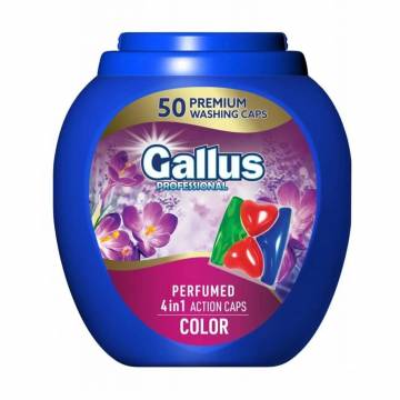 Капсулы для стирки Gallus Professional Perfumed 4 в 1 Color, 50 стирок, 50 шт Капсулы для стирки Gallus Professional Perfumed 4 в 1 Color, 50 стирок, 50 шт