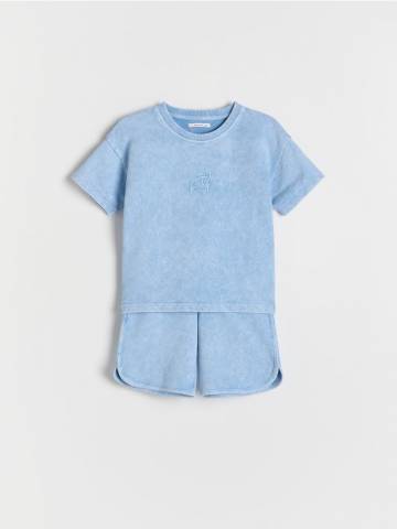 Reserved - BABIES` T-SHIRT & SHORTS - світло-блакитний - 192EH-50X Reserved - BABIES` T-SHIRT & SHORTS - світло-блакитний - 192EH-50X
