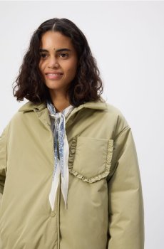 Reserved - Куртка з коміром - блідо-зелений - 503IA-07X