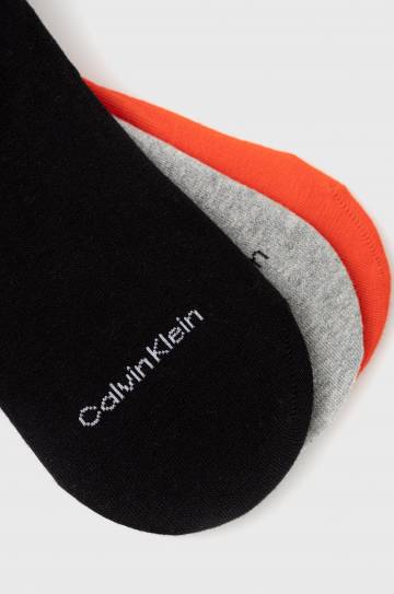 Носки Calvin Klein (3-pack) мужское цвет красный Носки Calvin Klein (3-pack) мужское цвет красный
