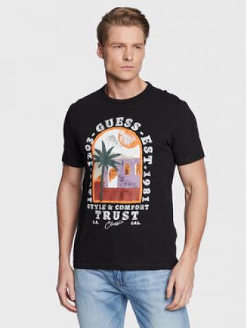 Guess Футболка Palm Window M3GI10 K6XN4 Чорний Slim Fit Guess Футболка Palm Window M3GI10 K6XN4 Чорний Slim Fit