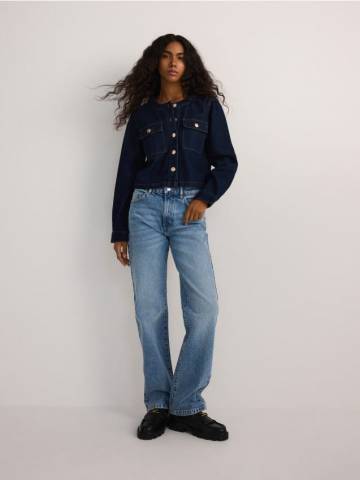 Reserved - Джинси straight fit з вузькою посадкою - синій - YS041-55J Reserved - Джинси straight fit з вузькою посадкою - синій - YS041-55J