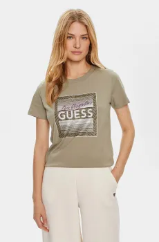 Женская зеленая футболка Зеленый S Guess W4YI17.I3Z14;G9D5