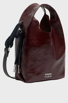 Женская темно-коричневая кожаная сумка Коричневый ONESIZE Bimba Y Lola 252BBAJ7Z.10607