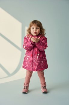 Зимова куртка зі світловідбивними елементами - рожевий