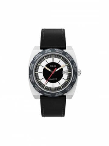 Timex Годинник World Time 1972 Reissue TW2V69500 Чорний Timex Годинник World Time 1972 Reissue TW2V69500 Чорний