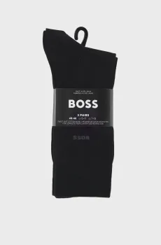 Мужские черные носки (3 пары) Черный 39-42 BOSS 50469839;001