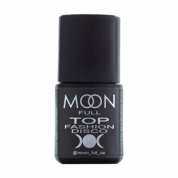 Топ для гель-лака Moon Full Top Fashion Disco без липкого слоя, 8 мл Топ для гель-лака Moon Full Top Fashion Disco без липкого слоя, 8 мл