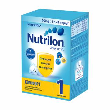 Детская сухая смесь Nutrilon Комфорт 1, от 0 до 6 месяцев, 600 г Детская сухая смесь Nutrilon Комфорт 1, от 0 до 6 месяцев, 600 г