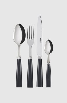 Набор серых столовых приборов Icône