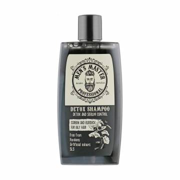 Мужской детокс-шампунь Mens Master Detox Shampoo Уголь и репейник, для жирных волос, 260 мл Мужской детокс-шампунь Mens Master Detox Shampoo Уголь и репейник, для жирных волос, 260 мл