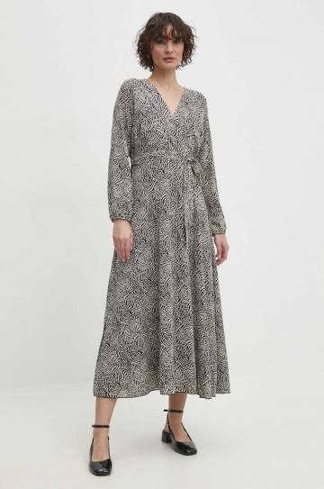 Платье Answear Lab цвет чёрный maxi расклешённая Платье Answear Lab цвет чёрный maxi расклешённая