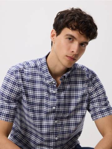 Reserved - Картата сорочка regular fit - темно-синій - 037EH-59P Reserved - Картата сорочка regular fit - темно-синій - 037EH-59P