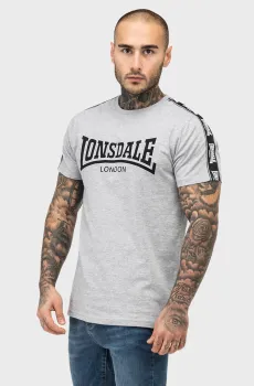 Мужская серая футболка Серый S Lonsdale 117531