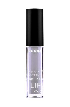 Блеск для губ Pudra Cosmetics High Shine Lip Gloss с протеинами шелка та провитамином B5, 01 Clear, 2.5 г