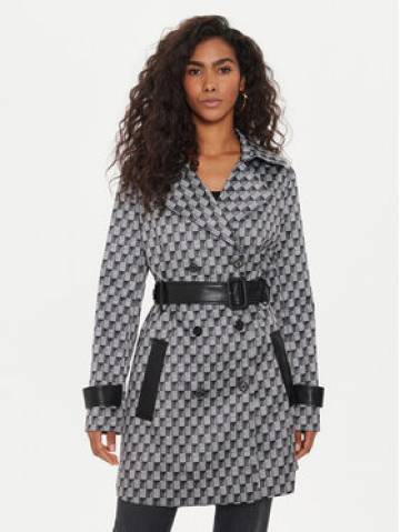 Guess Демісезонний плащ Luana W4YL41 WFJ02 Чорний Regular Fit Guess Демісезонний плащ Luana W4YL41 WFJ02 Чорний Regular Fit