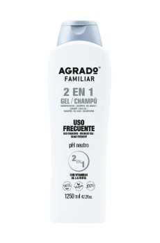Гель для ванны и душа Agrado 2 in 1 Bath & Shower Gel Family, 1.25 л