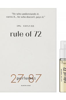 27 87 Perfumes Rule of 72 Парфюмированная вода унисекс, 2 мл (пробник)