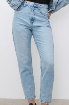 Джинси mom fit - синій
