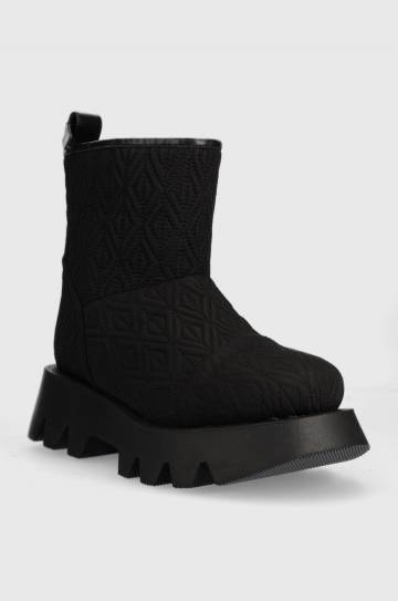 Полусапожки Elisabetta Franchi женские цвет чёрный на платформе с утеплением SA40B36E2 Полусапожки Elisabetta Franchi женские цвет чёрный на платформе с утеплением SA40B36E2