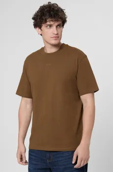 Мужская коричневая футболка Коричневый XL HUGO 50488330;217