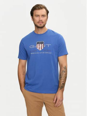 Gant Футболка Archive Shield 2003199 Голубий Regular Fit Gant Футболка Archive Shield 2003199 Голубий Regular Fit