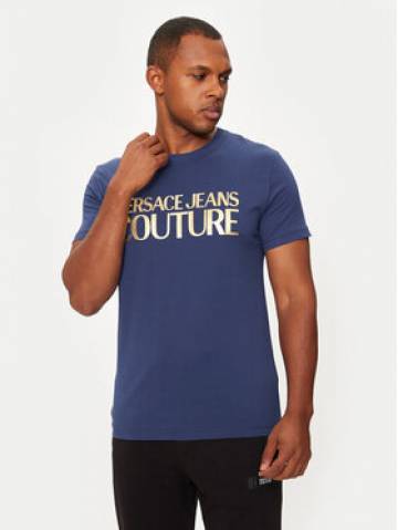 Versace Jeans Couture Футболка 77GAHT05 Cиній Regular Fit Versace Jeans Couture Футболка 77GAHT05 Cиній Regular Fit