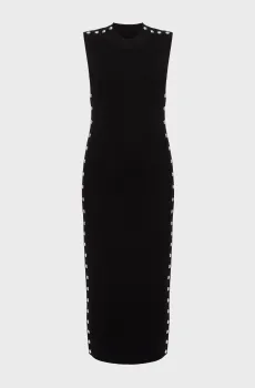 Женское черное платье stud detail Черный M Karl Lagerfeld B3W13041