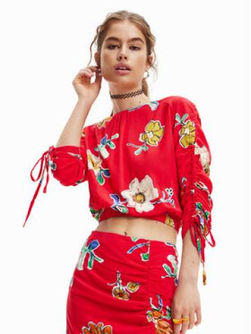 Desigual Блузка Landi 23SWBW25 Червоний Regular Fit Desigual Блузка Landi 23SWBW25 Червоний Regular Fit