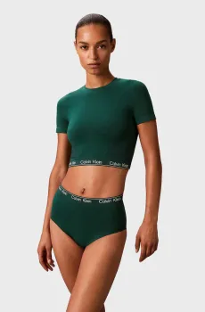 Женский темно-зеленый топ SLEEVE Зеленый XS Calvin Klein LV00QF8342