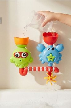 Іграшка для купання з лійкою та мотивом морських тварин - блідо-зелений