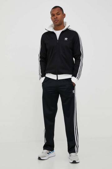 Спортивные штаны adidas Originals цвет чёрный с аппликацией Спортивные штаны adidas Originals цвет чёрный с аппликацией
