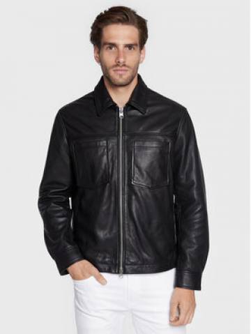 Marc OPolo Шкіряна куртка 228 7004 73024 Чорний Regular Fit Marc OPolo Шкіряна куртка 228 7004 73024 Чорний Regular Fit