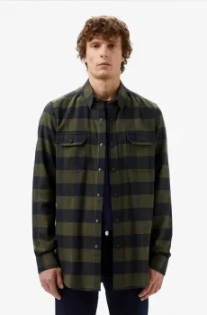 Мужская зеленая рубашка Зеленый 39 Lacoste CH2311L7A