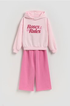 Reserved - Бавовняний комплект - пастельний рожевий - 960HV-03X