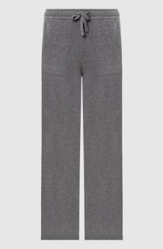 Серые меланжевые штаны PIETRA из шерсти и кашемира
